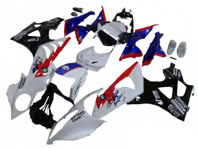 BMW S1000RR Abs Verkleidungen 2009-2014 - Weiss Rot Blau Glanzendes Schwarz