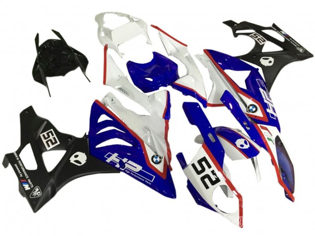 BMW S1000RR Motorrad Verkleidungen Kit 2009-2014 - Weiss Rot Blau Schwarz HP