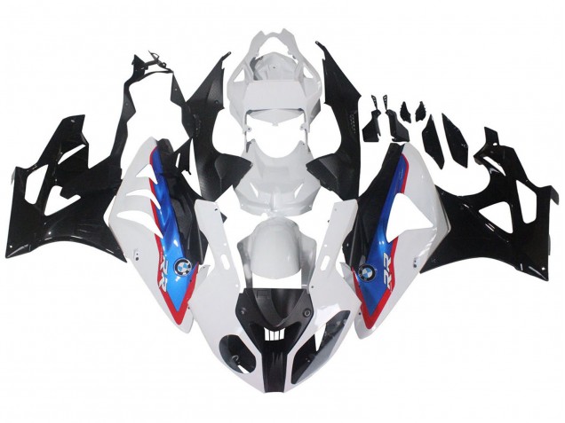 BMW S1000RR Motorrad Verkleidung 2009-2014 - Weiss Rot Blau Glanzendes Schwarz HP Becker Carbon