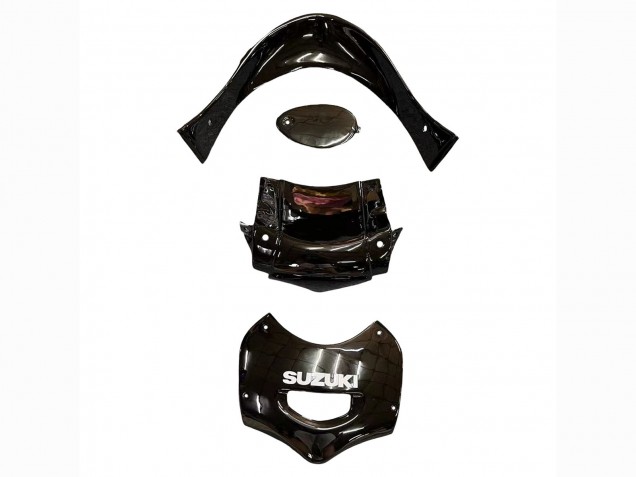 Suzuki GSX600F/GSX750F Motorrad Verkleidung 2004-2006 - Glanzendes Schwarz Rot Flamme