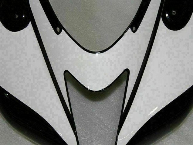 Kawasaki ZX6R Motorrad Verkleidung 2007-2008 - Schwarz Weiss