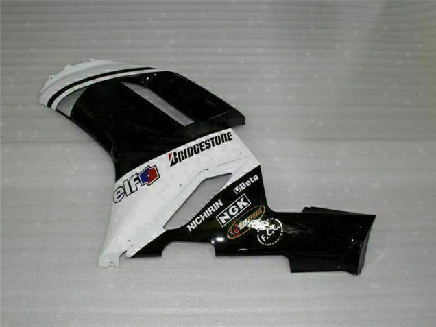 Kawasaki ZX6R Motorrad Verkleidung 2007-2008 - Schwarz Weiss