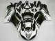 Kawasaki ZX6R Motorrad Verkleidung 2007-2008 - Schwarz Weiss