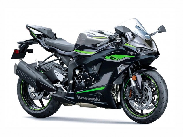 Kawasaki ZX6R Motorrad Verkleidung 2023-2025 - Schwarz Grau Grun Ninja