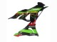 Kawasaki ZX6R Motorrad Verkleidung 2023-2025 - Grun Schwarz Rot Gelb Dunlop