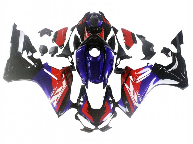 Honda CBR1000RR Motorrad Verkleidung 2017-2023 - Rot Blau Glanzendes Schwarz