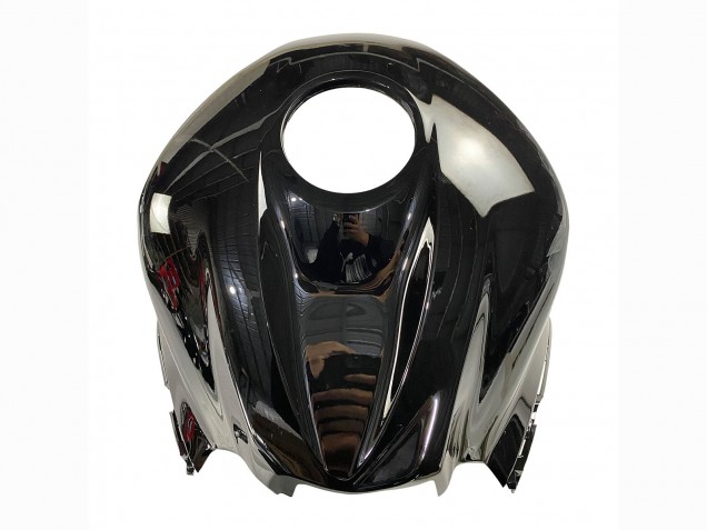 Honda CBR600RR Motorrad Verkleidung Kit 2007-2008 - Silber Glanzendes Schwarz