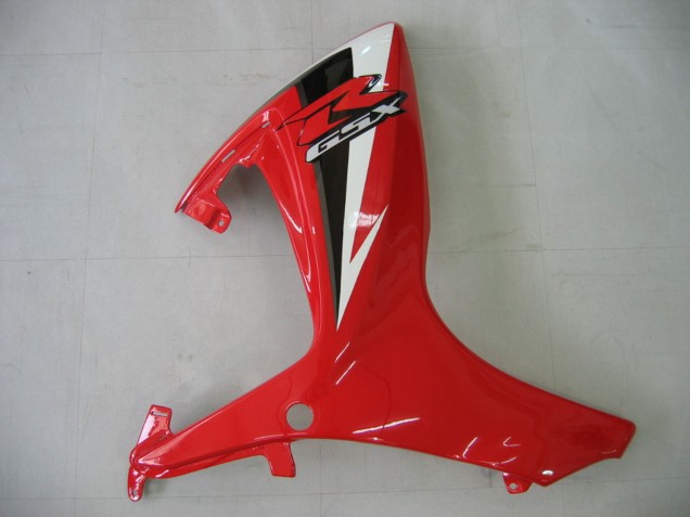 Suzuki GSXR 600 / GSXR 750 Motorrad Verkleidung 2006-2007 - Weiss Rot Glanzendes Schwarz