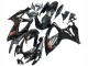 Suzuki GSXR 600 / GSXR 750 Motorrad Verkleidung 2006-2007 - Glanzendes Schwarz Silber Rot