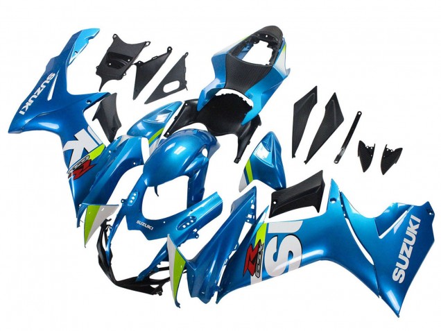 Suzuki GSXR 600 / GSXR 750 Motorrad Verkleidung 2011-2024 - Hellblau Grun Weiss Rot