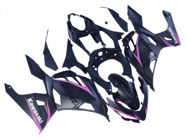 Kawasaki Ninja 400 Motorrad Verkleidung 2018-2024 - Matt Schwarz Rosa
