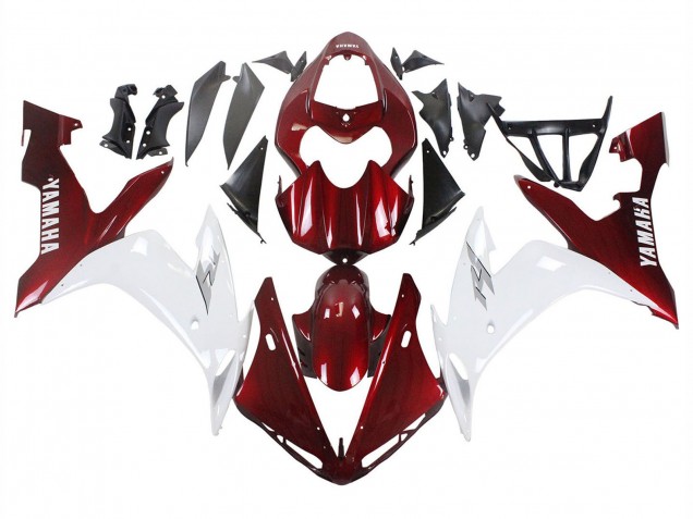 Yamaha YZF 1000 R1 Motorrad Verkleidung 2004-2006 - Rot Weiss