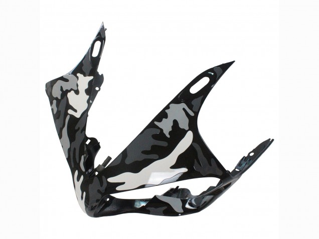 Yamaha YZF 1000 R1 Motorrad Verkleidung 2007-2008 - Grau Weiss Camouflage Hai