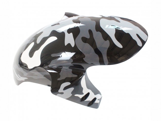 Yamaha YZF 1000 R1 Motorrad Verkleidung 2007-2008 - Grau Weiss Camouflage Hai