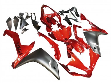 Yamaha YZF 1000 R1 Motorrad Verkleidung 2007-2008 - Rot Matt Schwarz