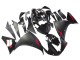 Yamaha YZF 1000 R1 Motorrad Verkleidung 2009-2011 - Matt Schwarz Rot Aufkleber