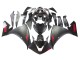 Yamaha YZF 1000 R1 Motorrad Verkleidung 2009-2011 - Matt Schwarz Rot Aufkleber
