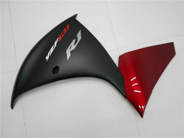 Yamaha YZF 1000 R1 Motorrad Verkleidung 2009-2011 - Rot Matt Schwarz