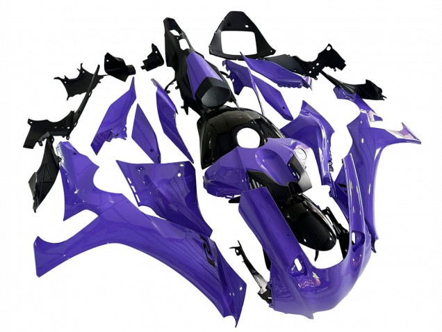 Yamaha YZF 1000 R1 Motorrad Verkleidung 2020-2025 - Lila Glanzendes Schwarz