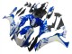 Yamaha YZF 1000 R1 Motorrad Verkleidung 2020-2025 - Weiss Blau Neon Gelb Glanzendes Schwarz