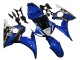 Yamaha YZF R6 Motorrad Verkleidung 2003-2004 - Blau Weiss Glanzendes Schwarz Yamalube