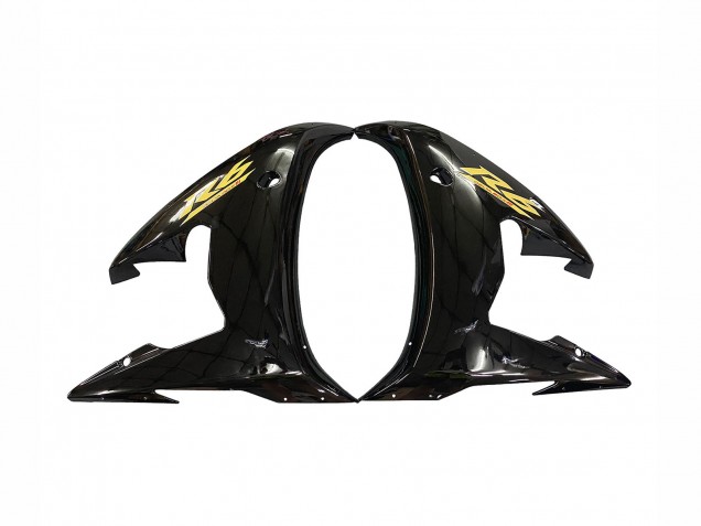 Yamaha YZF R6 Motorrad Verkleidung 2003-2004 - Glanzendes Schwarz Gold Aufkleber