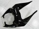 Kawasaki ZX6R Motorrad Verkleidung 2009-2012 - Glanzendes Schwarz Weiss Ninja