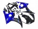 Yamaha YZF R6S Motorrad Verkleidung 2006-2009 - Blau Glanzendes Schwarz