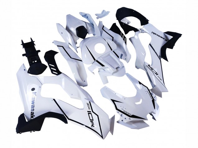 Kawasaki ZX10R Motorrad Verkleidung 2021-2025 - Weiss Schwarz