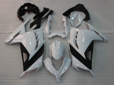 Kawasaki EX300 Motorrad Verkleidung 2013-2024 - Glanzendes Weiss Schwarz