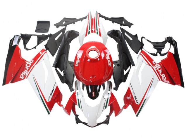 Aprilia RS125 Motorrad Verkleidung 2006-2011 - Weiss Rot Schwarz