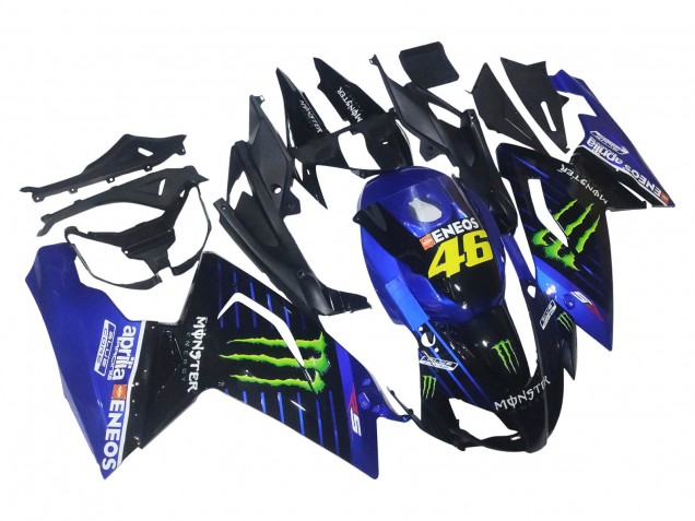 Aprilia RS125 Motorrad Verkleidung 2006-2011 - Blau Schwarz Grun Monster 46