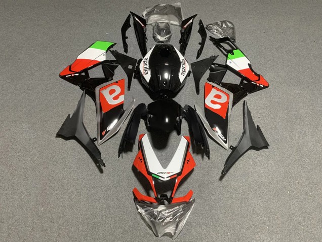Aprilia RS4 50 125 Motorrad Verkleidung 2012-2018 - Weiss Grun Rot Glanzendes Schwarz