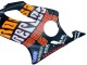 Honda CBR600 F4i Motorrad Verkleidung 2004-2007 - Matt Schwarz Orange Rossi