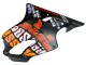 Honda CBR600 F4i Motorrad Verkleidung 2004-2007 - Matt Schwarz Orange Rossi