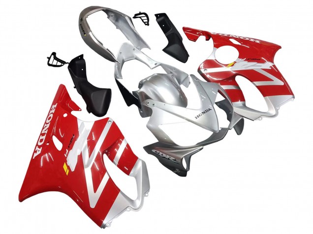 Honda CBR600 F4i Motorrad Verkleidung 2004-2007 - Silber Rot