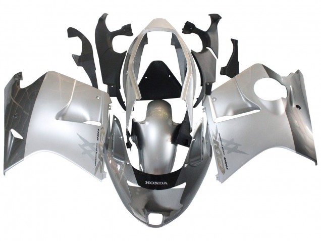 Honda CBR1100XX Blackbird Motorrad Verkleidung 1996-2007 - Silber Grau