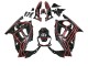 Honda CBR600 F3 Motorrad Verkleidung Kit 1997-1998 - Rot Glanzendes Schwarz