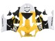 Honda CBR900RR 919 Motorrad Verkleidung 1998-1999 - Weiss Gelb Glanzendes Schwarz