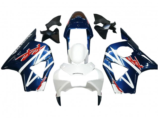 Honda CBR900RR 954 Motorrad Verkleidung 2002-2003 - Weiss Dunkel Blau