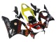 Honda CBR900RR 954 Motorrad Verkleidung 2002-2003 - Gelb Rot Glanzendes Schwarz Repsol Rossi