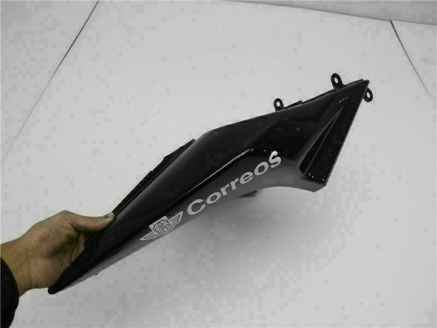 Kawasaki EX250 Motorrad Verkleidung 2008-2012 - Glanzendes Schwarz Weiss West