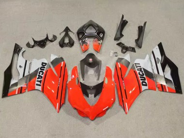 Ducati Panigale 899/1199 Motorrad Verkleidung 2011-2014 - Rot Grau Schwarz
