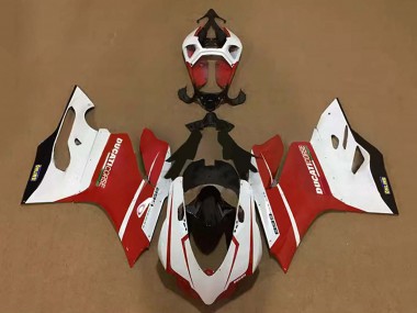 Ducati Panigale 899 Motorrad Verkleidung 2011-2014 - Weiss Rot Schwarz