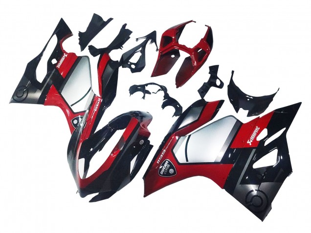 Ducati 1199 Motorrad Verkleidung 2011-2014 - Rot Silber Schwarz