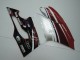 Ducati Panigale 899 Motorrad Verkleidung 2011-2014 - Weiss Rot Glanzendes Schwarz