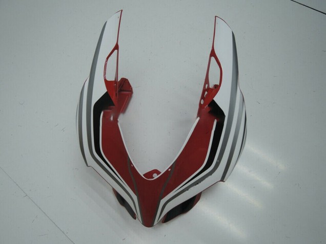 Ducati Panigale 899 Motorrad Verkleidung 2011-2014 - Weiss Rot Glanzendes Schwarz