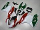 Ducati Panigale 899 Motorrad Verkleidung 2011-2014 - Weiss Rot Dunkel Grun