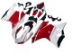 Ducati 1199 Motorrad Verkleidung 2011-2014 - Weiss Rot Glanzendes Schwarz