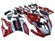 Ducati 959/1299 Motorrad Verkleidung 2015-2020 - Weiss Rot Schwarz Aruba 7